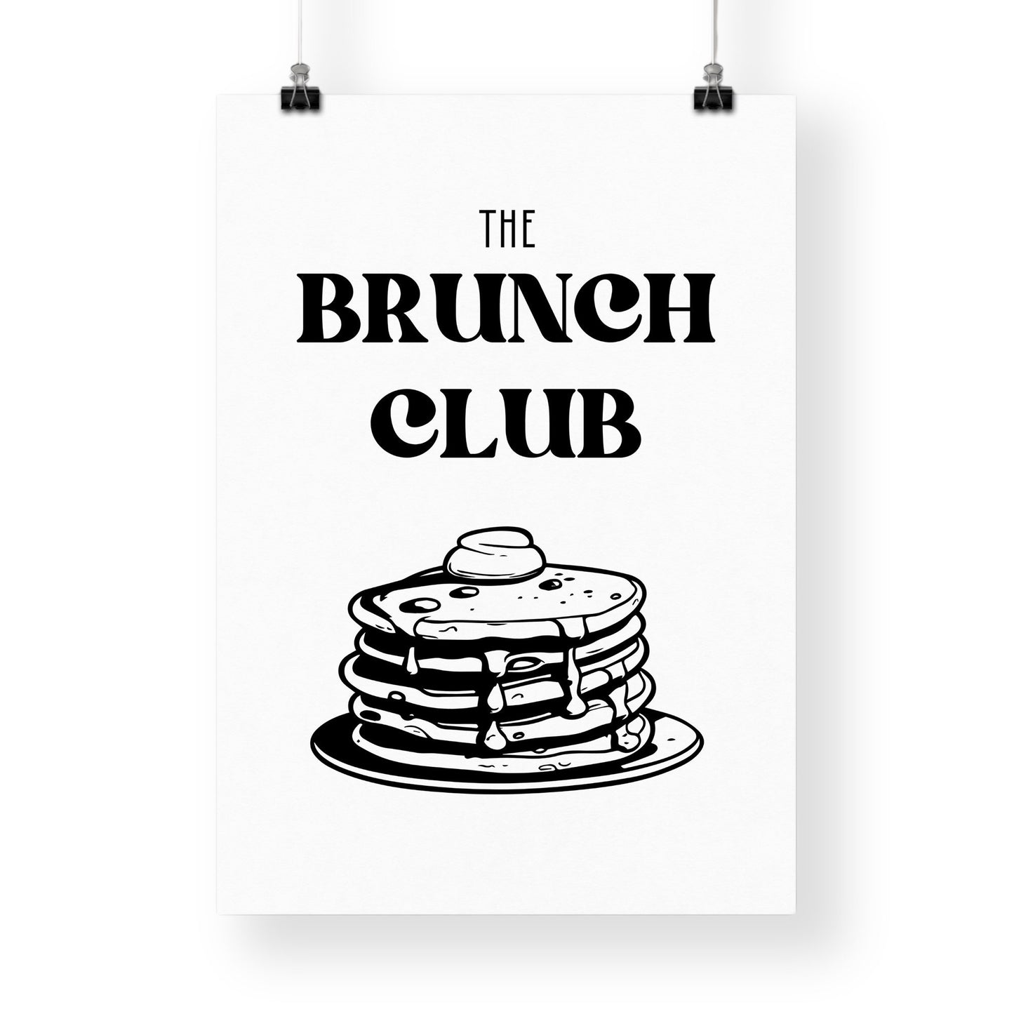 Brunch Club 06 Poster: Brunch Quote Print, Kitchen Decor, Trendy Home Decor, Food Lover Gift, Brunch Lover, Modern Wall Art, Cool Prints