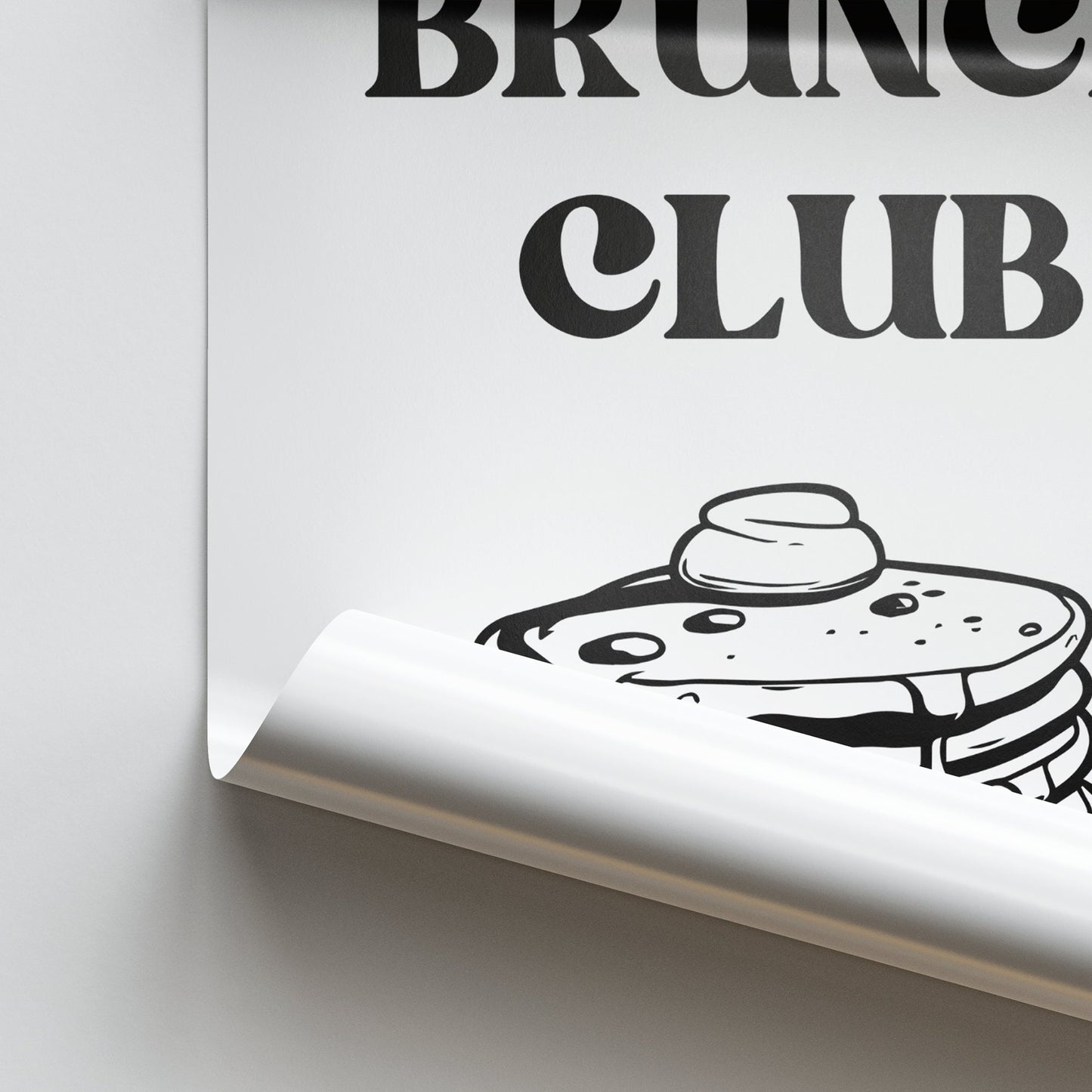 Brunch Club 06 Poster: Brunch Quote Print, Kitchen Decor, Trendy Home Decor, Food Lover Gift, Brunch Lover, Modern Wall Art, Cool Prints