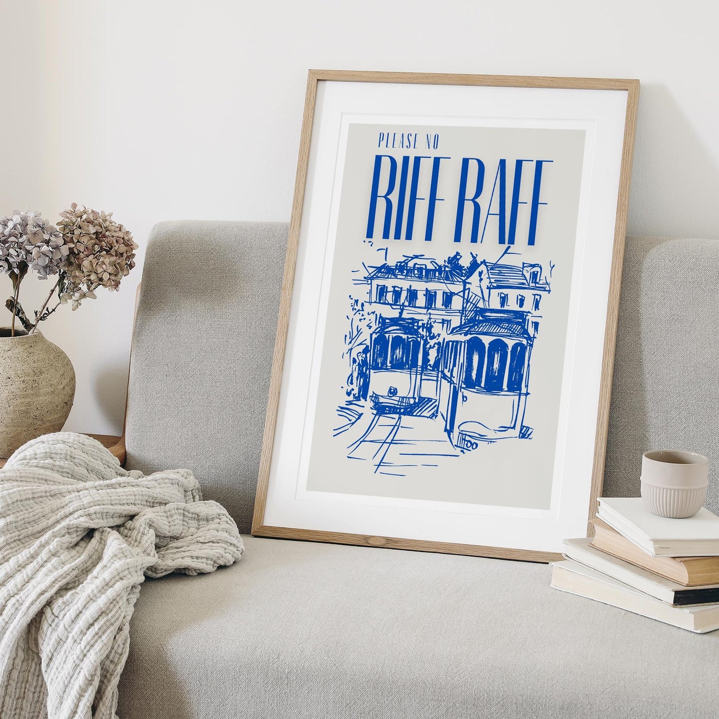 No Riff Raff - 03 Poster: Cool Print, Home Decor, Gallery Wall Art, Bold Typography Art, Boutique Decor, Unique Wall Art, Funny Quote pint