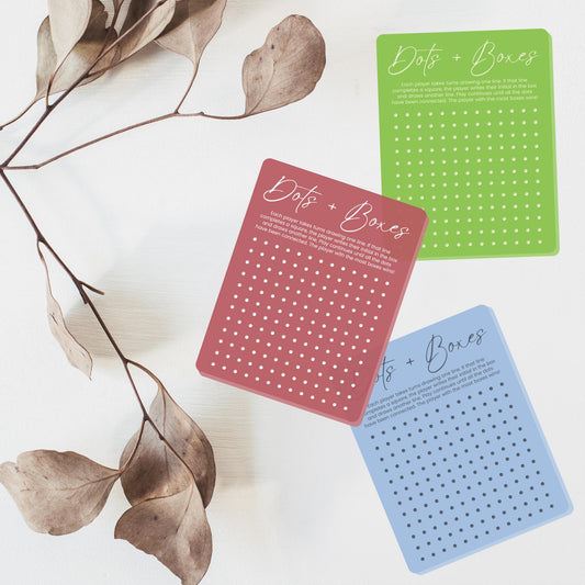 Dots & Boxes Reusable Acrylic Board Games, Travel Car Games, Unique Acrylic Games, Dry Wipe Acrylic Games, White Board Pen Game