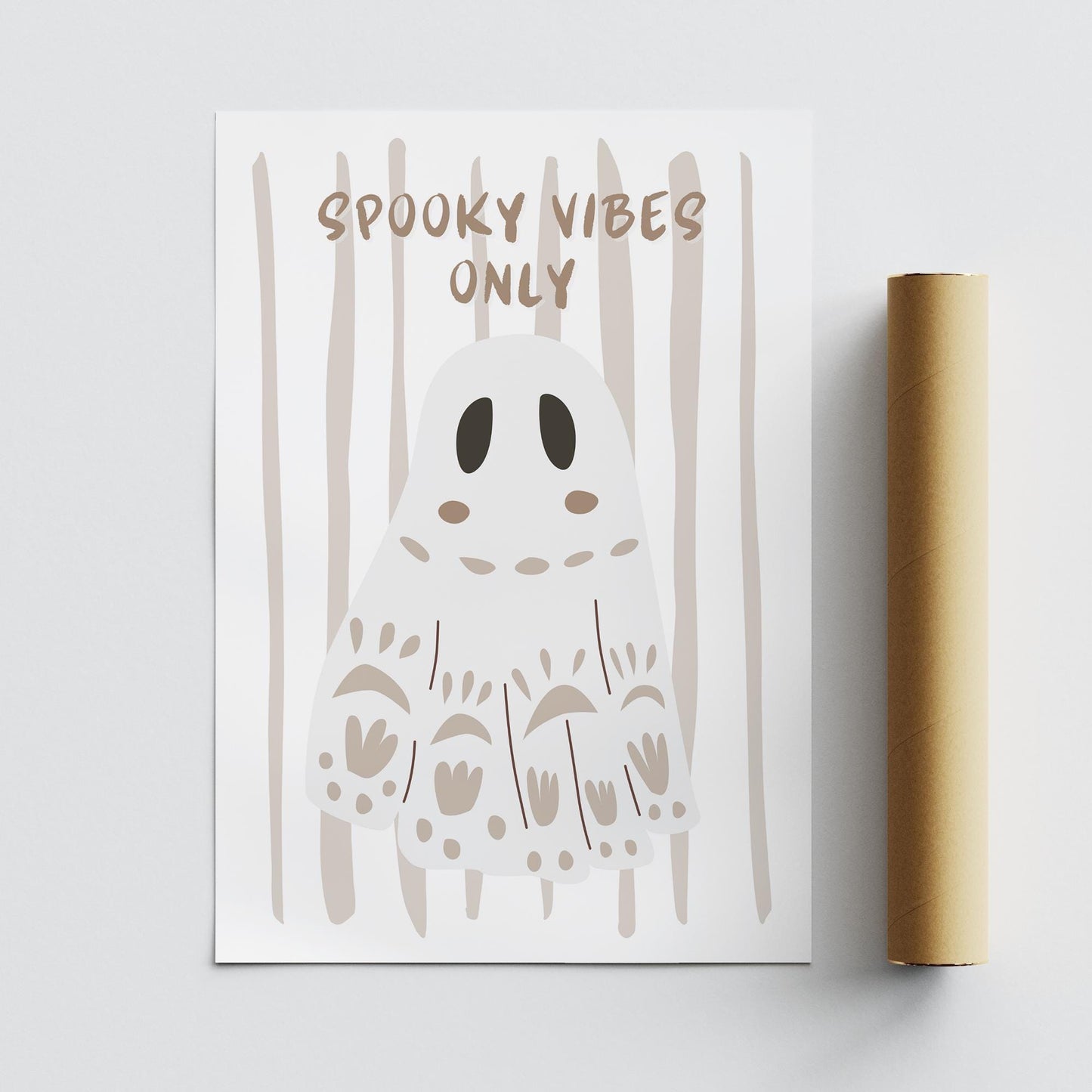 Spooky Vibes Only - 07 Poster: Seasonal Decor, Fall Wall Art, Spooky Vibes Print, Halloween Poster, Code Orange, Autumnal Home Decor Gift