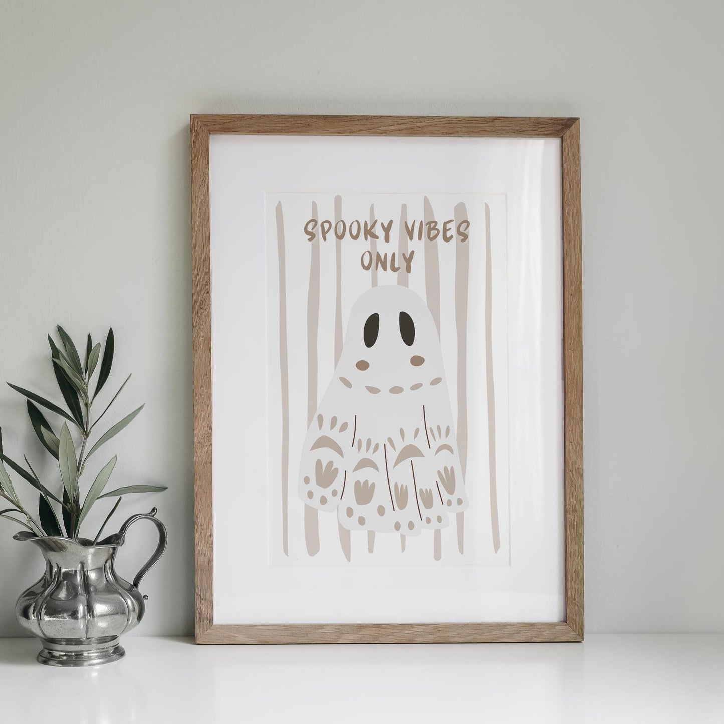 Spooky Vibes Only - 07 Poster: Seasonal Decor, Fall Wall Art, Spooky Vibes Print, Halloween Poster, Code Orange, Autumnal Home Decor Gift