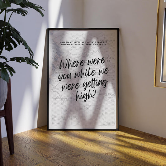 Champagne Supernova - 01 Poster: Oasis Reunion Print, Song-Inspired Print, Iconic Quote, Typography Wall Art, Britpop Home Decor, Music Gift