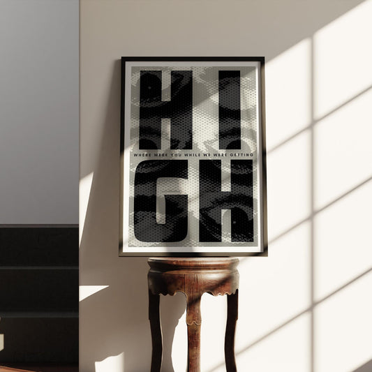 Champagne Supernova - 03 Poster: Oasis Reunion Print, Song-Inspired Print, Iconic Quote, Typography Wall Art, Britpop Home Decor, Music Gift