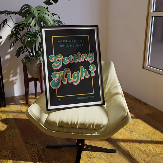 Champagne Supernova - 05 Poster: Oasis Reunion Print, Song-Inspired Print, Iconic Quote, Typography Wall Art, Britpop Home Decor, Music Gift