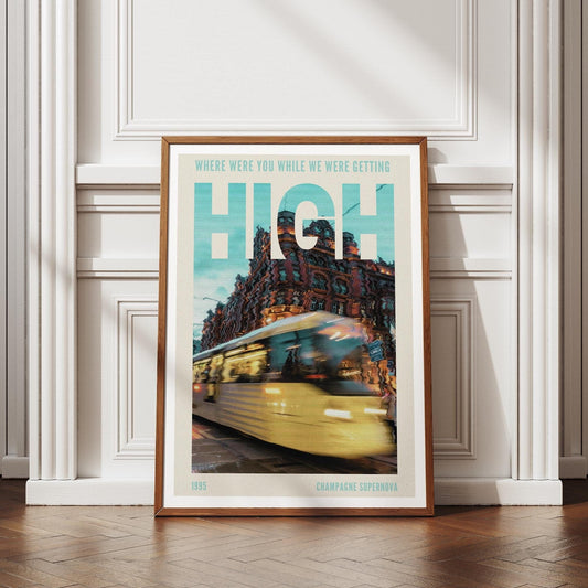 Champagne Supernova - 04 Poster: Oasis Reunion Print, Song-Inspired Print, Iconic Quote, Typography Wall Art, Britpop Home Decor, Music Gift