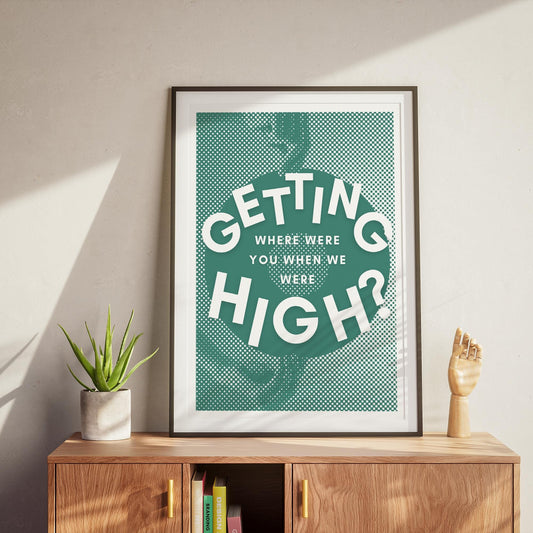 Champagne Supernova - 07 Poster: Oasis Reunion Print, Song-Inspired Print, Iconic Quote, Typography Wall Art, Britpop Home Decor, Music Gift