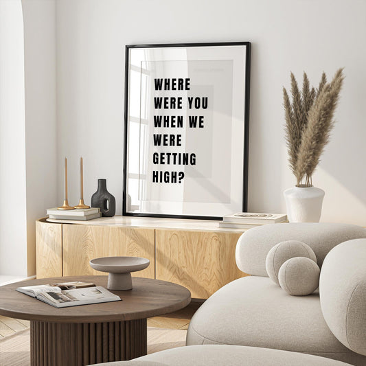 Champagne Supernova - 08 Poster: Oasis Reunion Print, Song-Inspired Print, Iconic Quote, Typography Wall Art, Britpop Home Decor, Music Gift