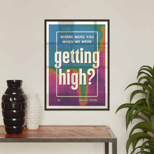 Champagne Supernova - 06 Poster: Oasis Reunion Print, Song-Inspired Print, Iconic Quote, Typography Wall Art, Britpop Home Decor, Music Gift