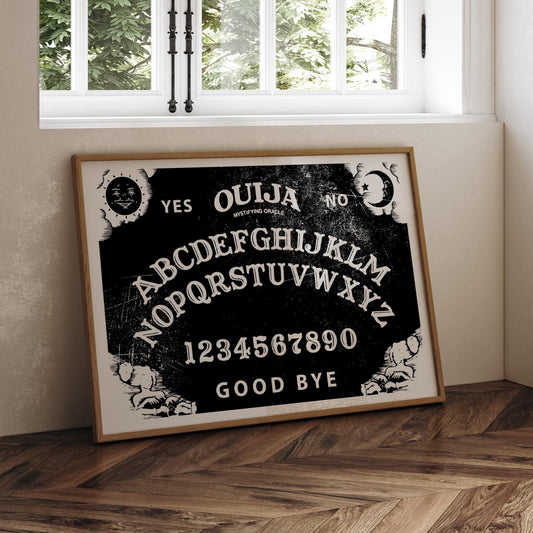 Ouija Board - Distressed Poster: Alternative Decor, Dark Academia Print, Dark Aesthetic Wall Art, Occult Vibes, Cool Print, Edgy Home Decor