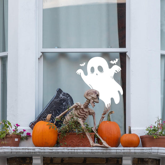 Ghost Window Sticker: Halloween Decorations, Autumnal Window Decal, Silhouette Window Display, Home Decor, Halloween Party Decoration