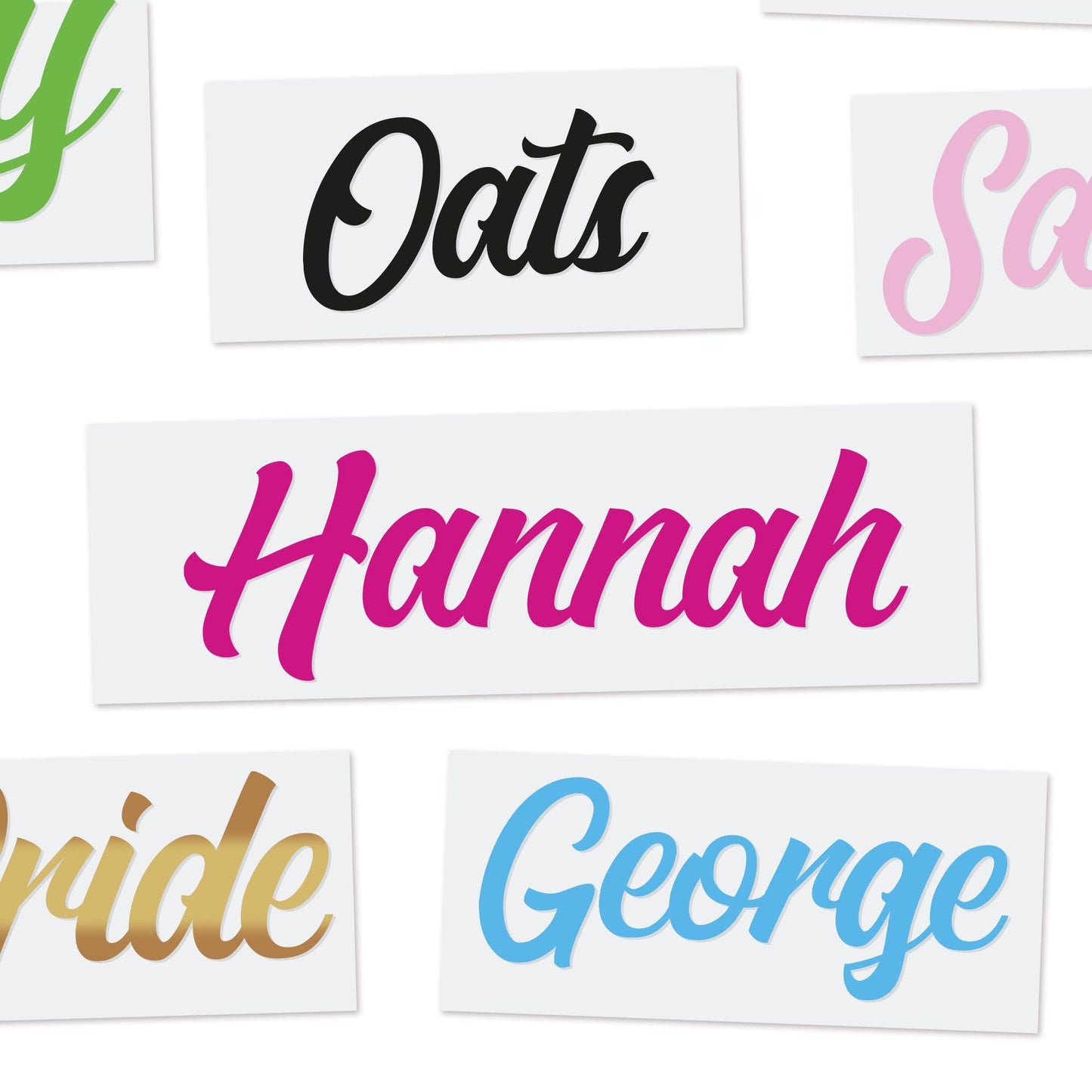 Personalised Name Sticker: Custom Reto Font Word Vinyl Decal Label, Custom Sticker For Water Bottles, Glasses, Organisation, Gifts & More