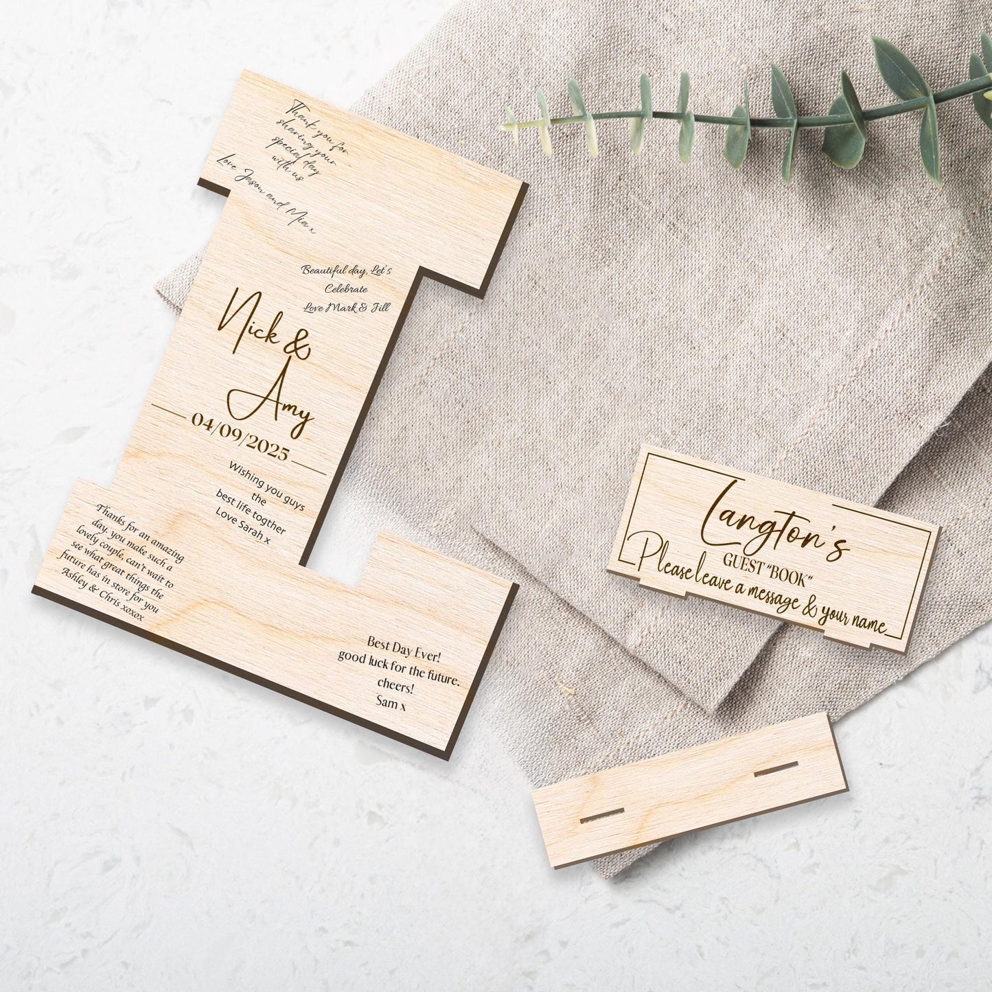 Unique Wedding Guest Book - Personalised Wooden Initial For Guests To Sign, Alternative Guest Book, Rustic Sign Wedding Decor, Keepsake