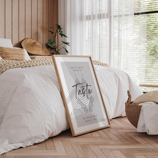 Taste - 01 Music Inspired Poster: Sabrina Carpenter Song-Inspired Print, Lyrics Wall Art, Pop Culture Home Decor, Gift For Music Lover, Art