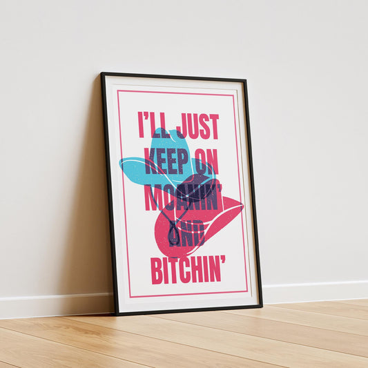 Slim Pickins - 04 Music Inspired Poster: Sabrina Carpenter Song-Inspired Print, Lyrics Wall Art, Graphic Design Home Decor, Music Lover Gift