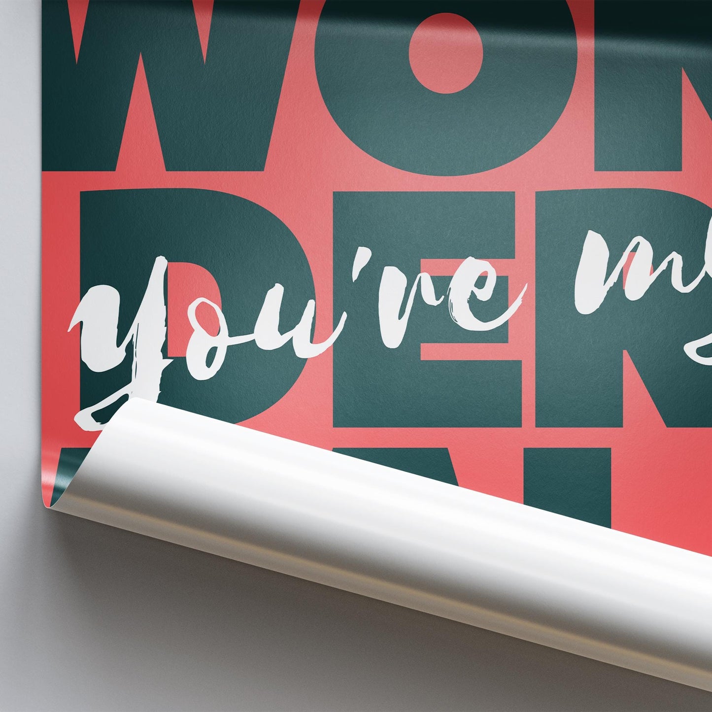 Wonderwall - 01 Music Poster: Oasis Print, Song-Inspired Print, Iconic Quote Wall Art, Britpop Home Decor, Music Lover, Typography Poster