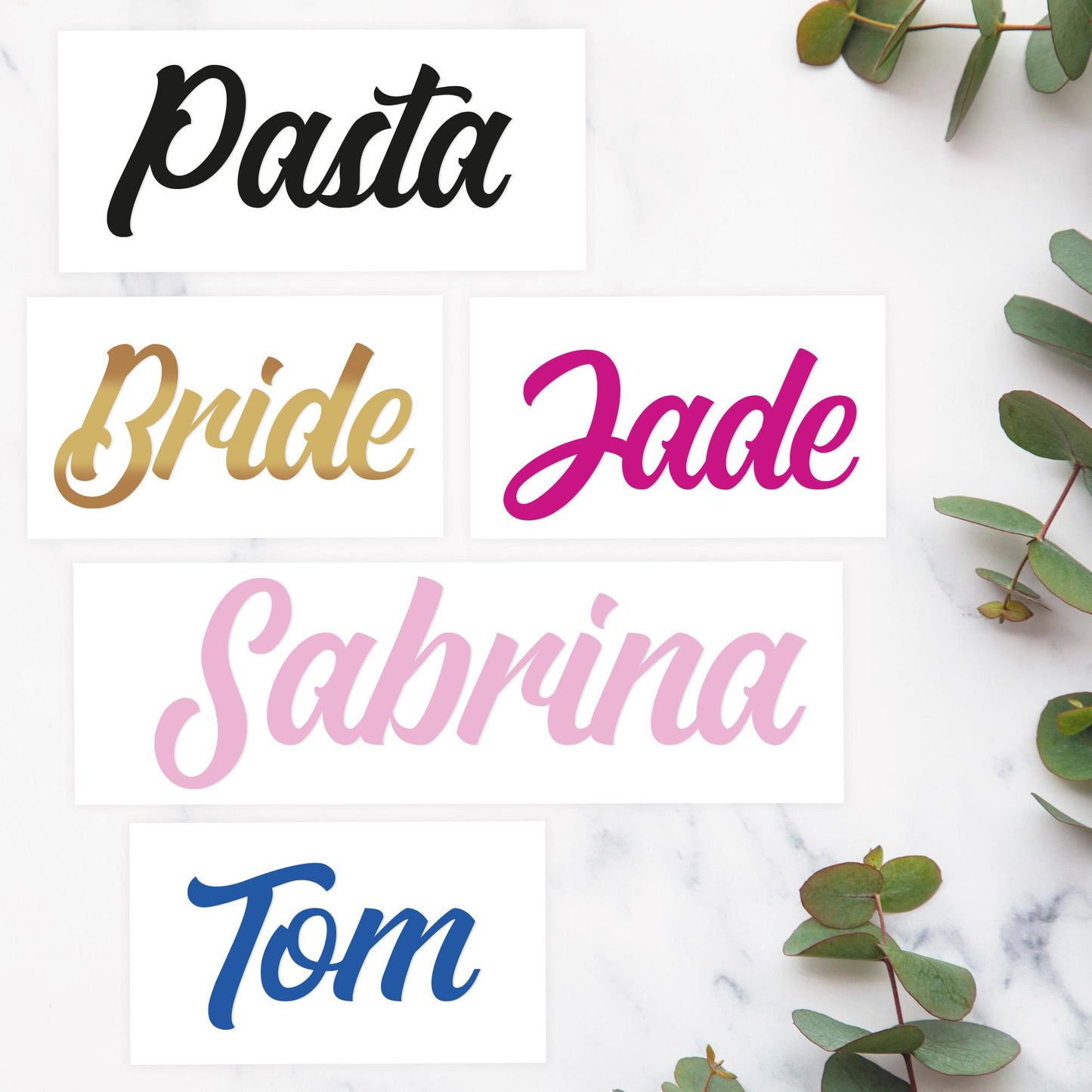 Personalised Name Sticker: Custom Reto Font Word Vinyl Decal Label, Custom Sticker For Water Bottles, Glasses, Organisation, Gifts & More