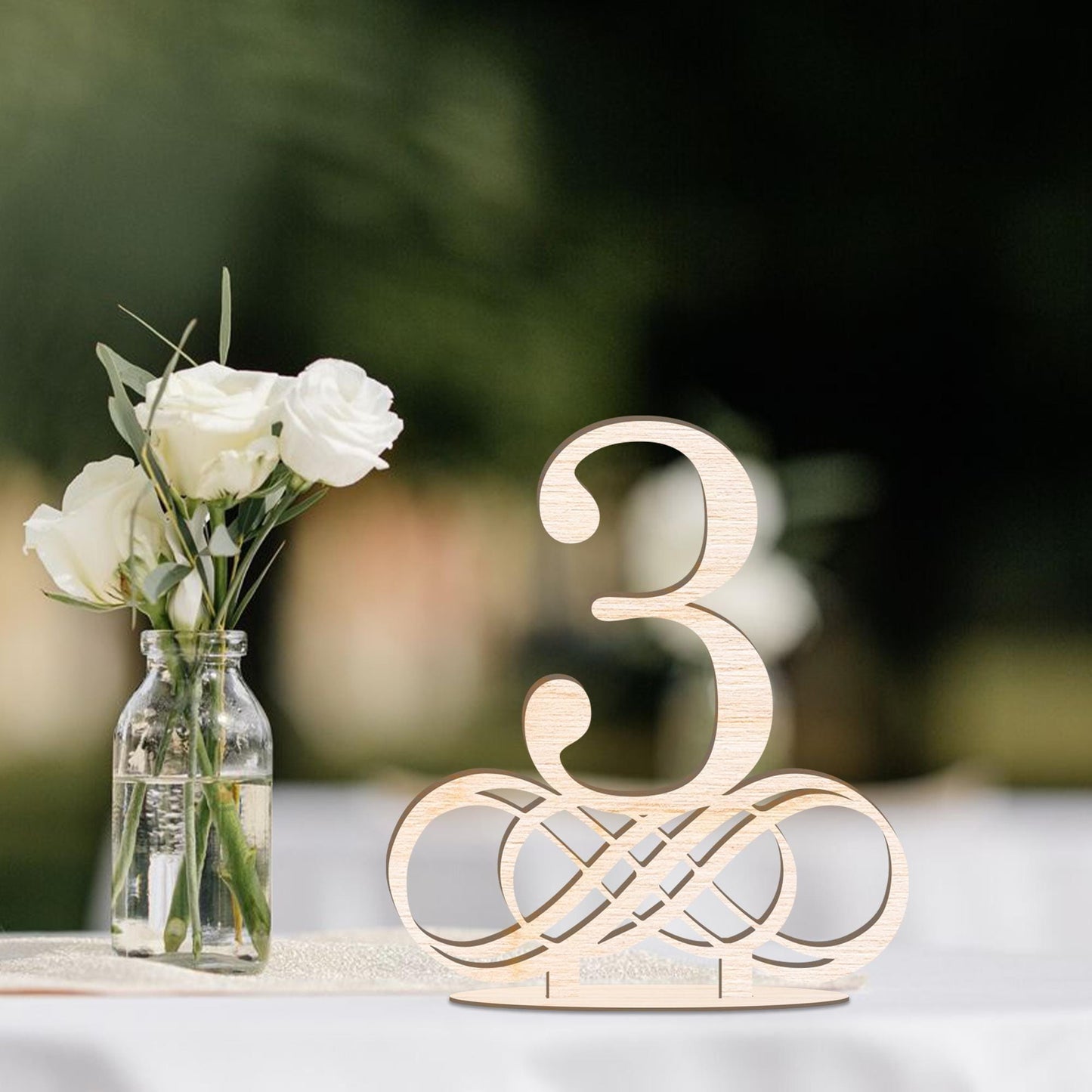 Premium Wedding, Birchwood Table Numbers, Wooden Natural Finish Numbers, Wedding Table Numbers, Wedding Decor, Unique Wedding Accessories
