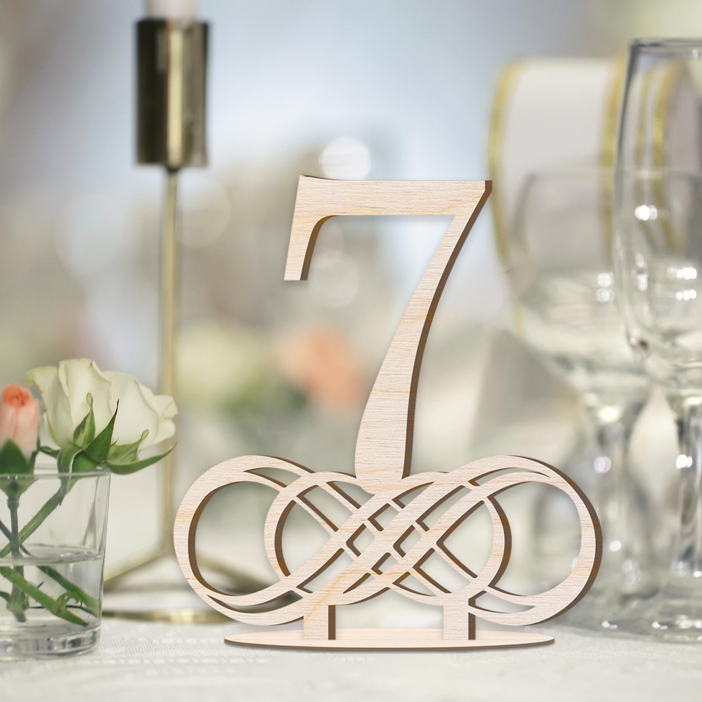Premium Wedding, Birchwood Table Numbers, Wooden Natural Finish Numbers, Wedding Table Numbers, Wedding Decor, Unique Wedding Accessories