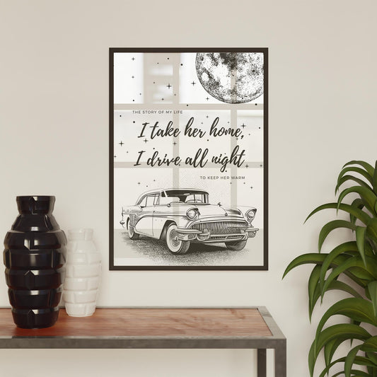 Story Of My Life - 02 Poster: One Direction Lyric Art Print, Perfect Gift for Music Lovers, Teen Room Decor, Music Home Decor, UK Boy Band