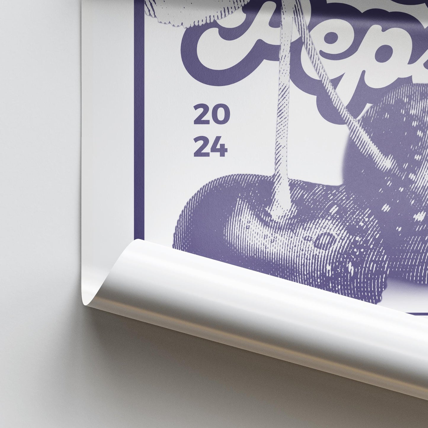 Innocence In The Backseat - Cherry Poster | Addison Rae Inspired Print | Trendy Home Decor, Wall Art, Pop Culture, Gift For Music Lover