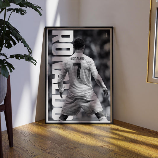 Football Celebration - Ronaldo 02 Poster: Iconic-Football Inspired Wall Art, Sports Print, Gift for Him, Home Decor, Man Cave, Football Gift