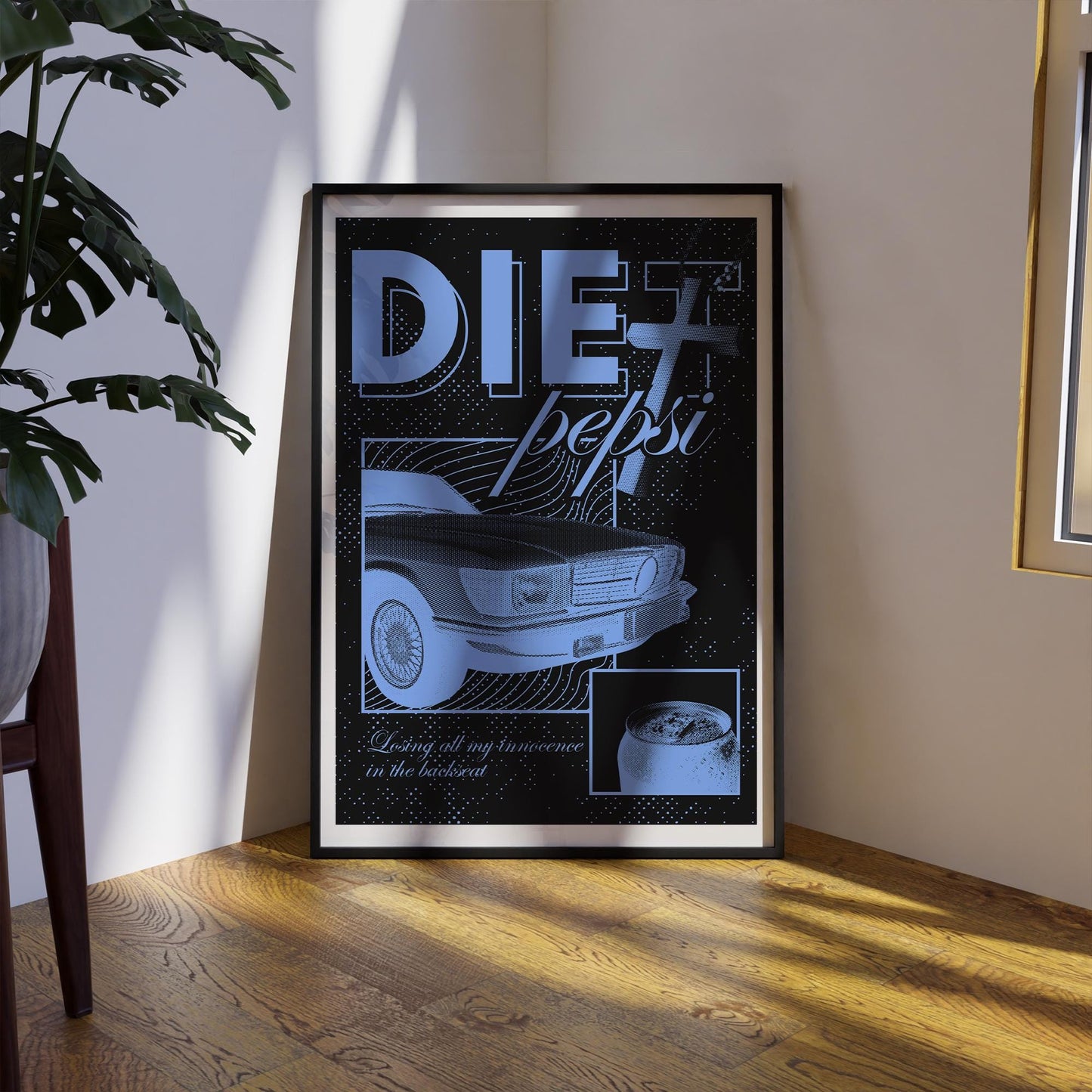 Innocence In The Backseat - Car Poster | Addison Rae Inspired Print | Trendy Home Decor, Wall Art, Pop Culture, Unique Gift For Music Lover