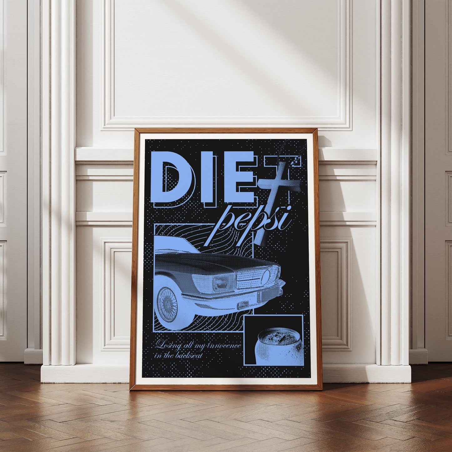 Innocence In The Backseat - Car Poster | Addison Rae Inspired Print | Trendy Home Decor, Wall Art, Pop Culture, Unique Gift For Music Lover