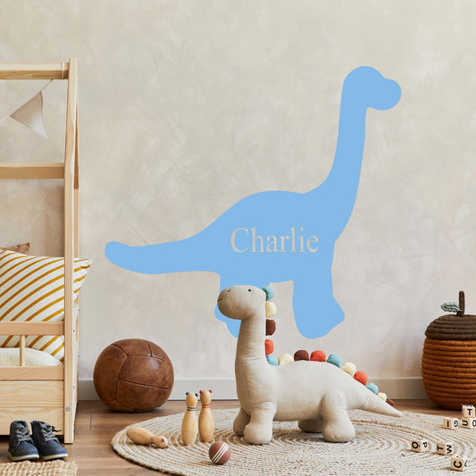 Personalised Dinosaur Name Wall Sticker - Custom Kids Room Decor, Dino Decal - Children Bedroom | Nursey | Baby Shower | Gender neutral