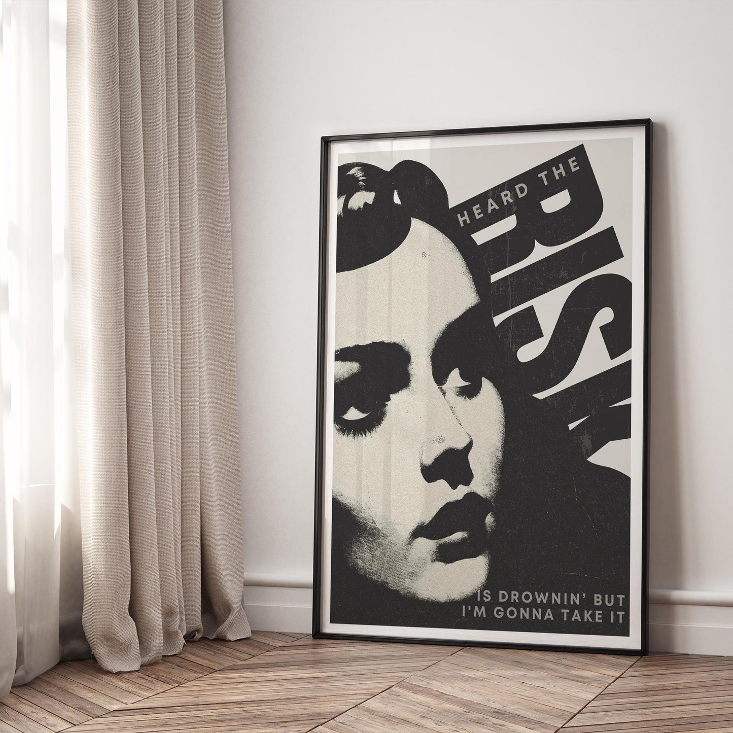 Risk - Retro Woman: Gracie Abrams Lyric Poster, Inspirational Quote Print, Trendy Home Decor, Wall Art, Pop Culture, Gift For Music Lover