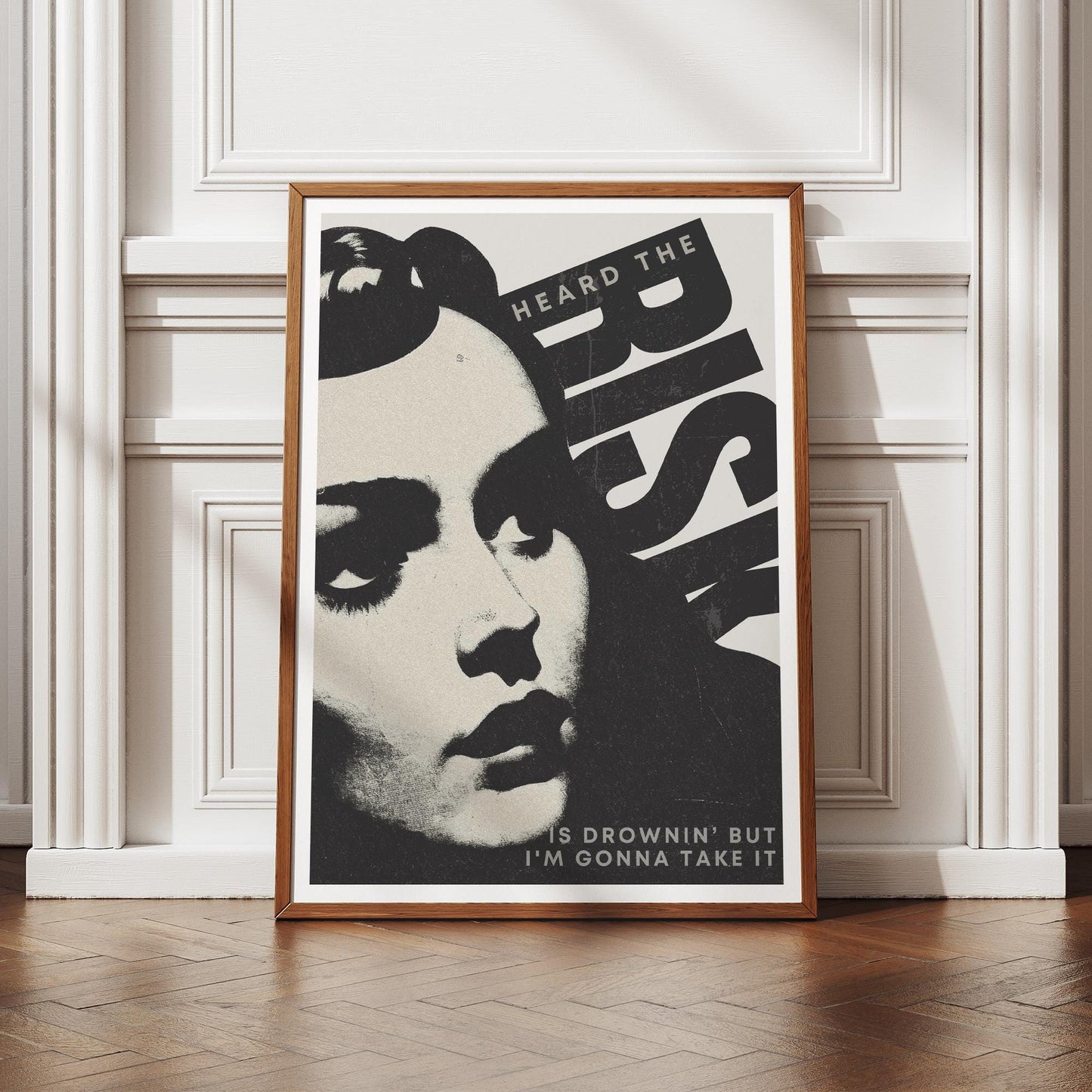 Risk - Retro Woman: Gracie Abrams Lyric Poster, Inspirational Quote Print, Trendy Home Decor, Wall Art, Pop Culture, Gift For Music Lover