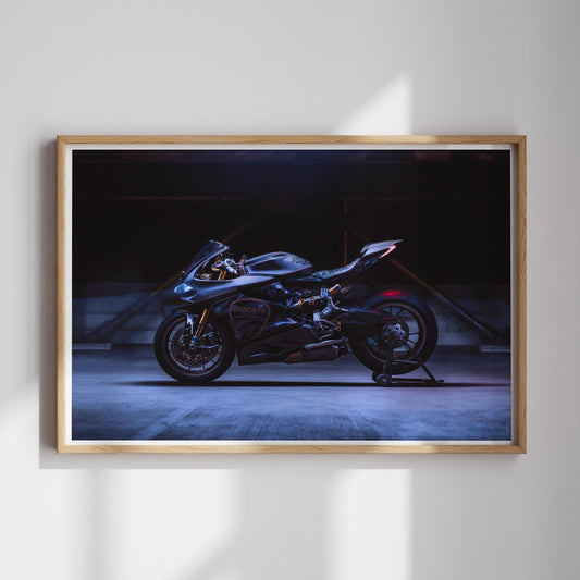Ducati Panigale 1199 Poster: Sleek Superbike Wall Art, Motorbike Print, Racing Motorcycle Gift, Home Decor, Garage Decor for Bike Lover