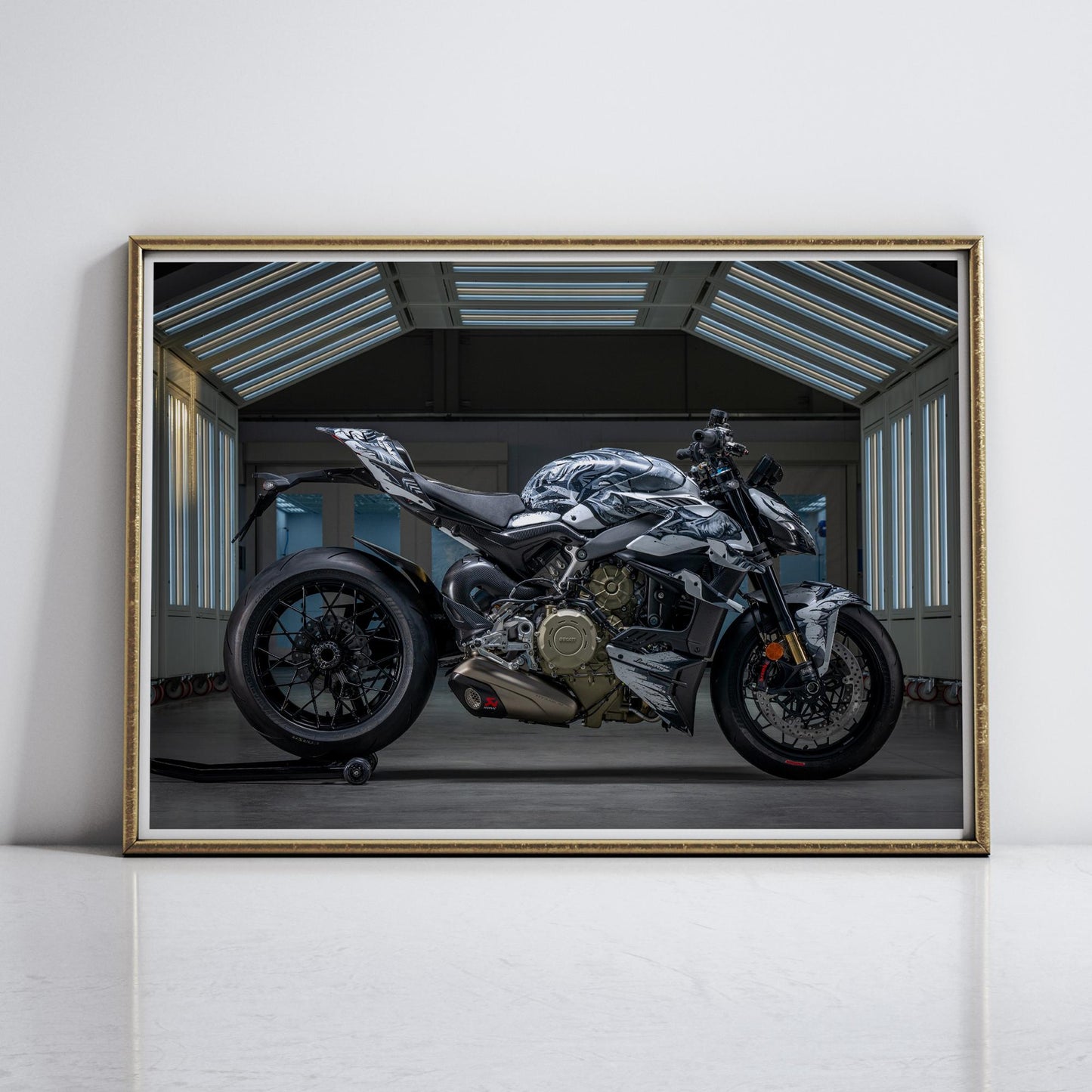 Ducati Streetfighter V4 Lamborghini Poster: Superbike Wall Art, Motorbike Print, Racing Motorcycle Gift, Home & Garage Decor For Bike Lover