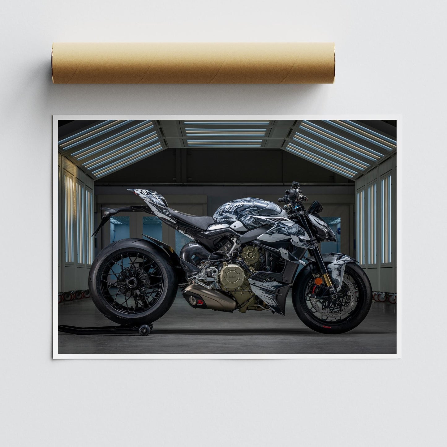 Ducati Streetfighter V4 Lamborghini Poster: Superbike Wall Art, Motorbike Print, Racing Motorcycle Gift, Home & Garage Decor For Bike Lover