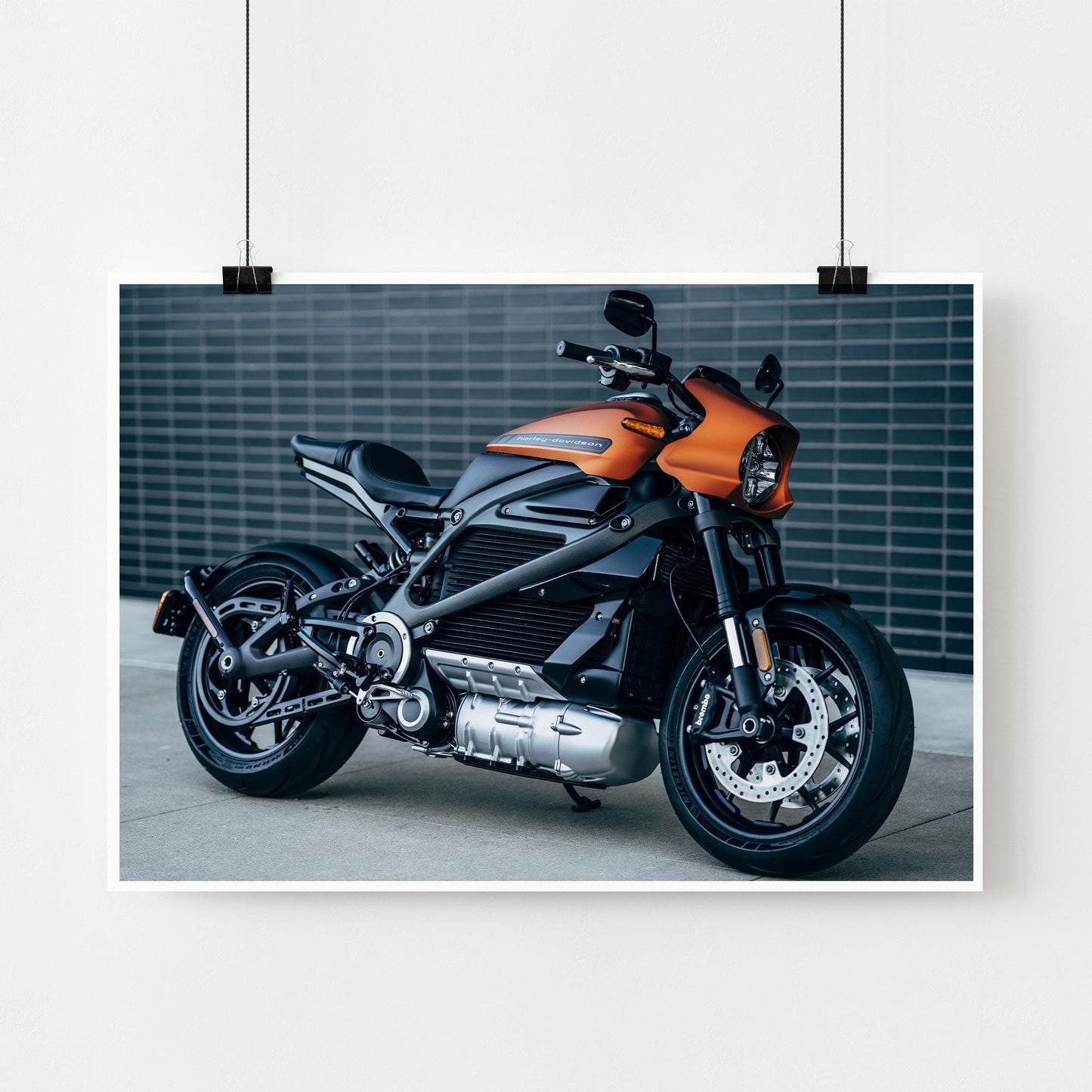 Harley Davidson LiveWire Motorcycle Poster: Harley Davidson Artwork, Motorbike Print, Motorcycle Gift, Home & Garage Decor for Bike Lover