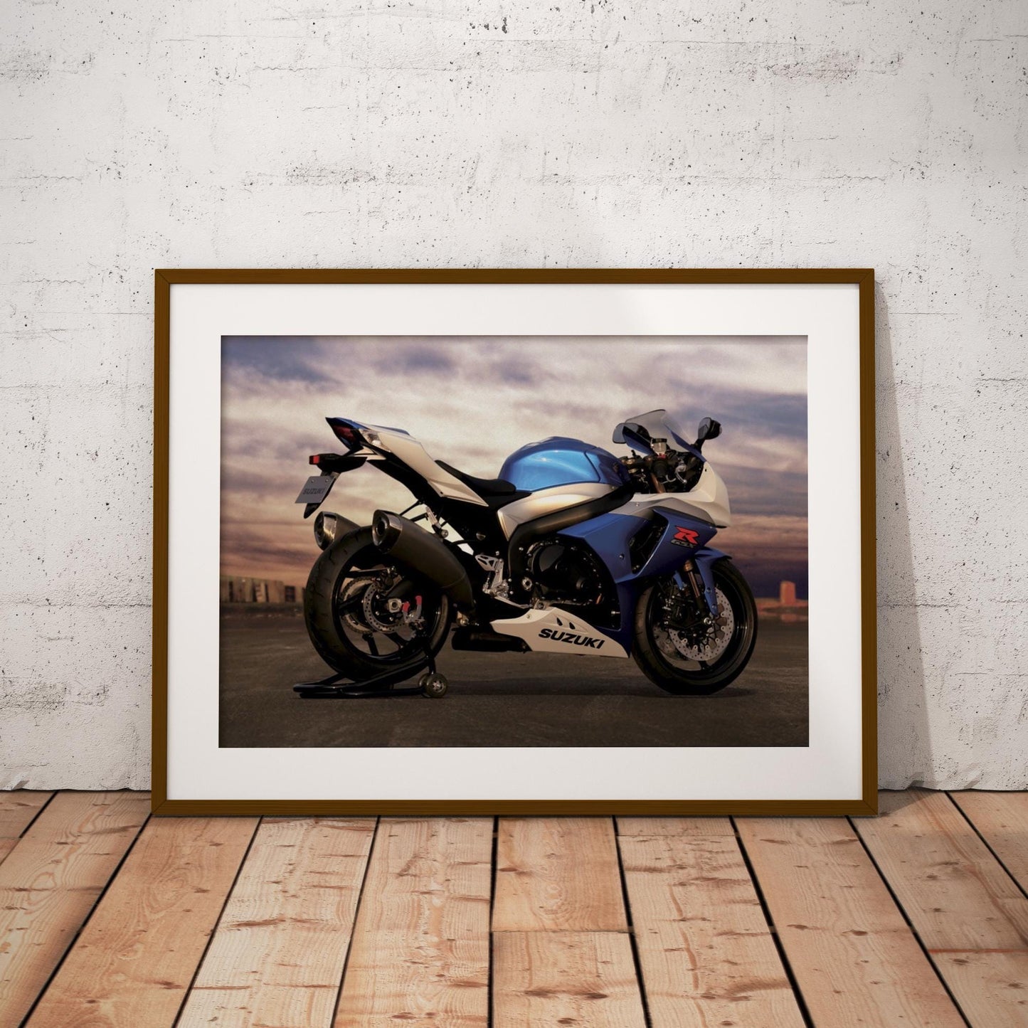 Suzuki GSX-R Motorcycle Poster: Iconic Sportbike Wall Art, High-Performance Bike Print, Motorcycle Gift, Home & Garage Decor For Bike Lover