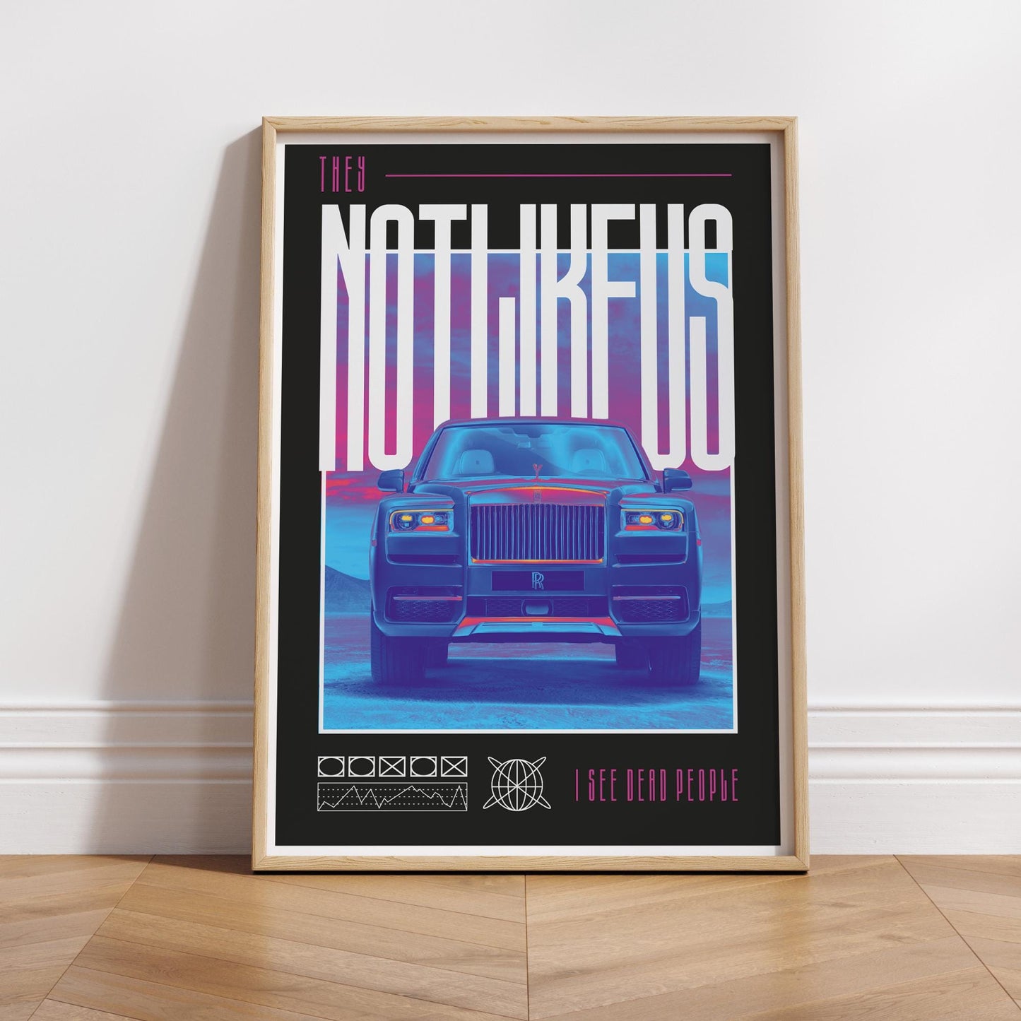 They Not Like Us - 06 Song Inspired Poster: Urban Wall Art, Luxury Car Print, Edgy Wall Art, Industrial Decor, Rap Lover, Music Home Decor