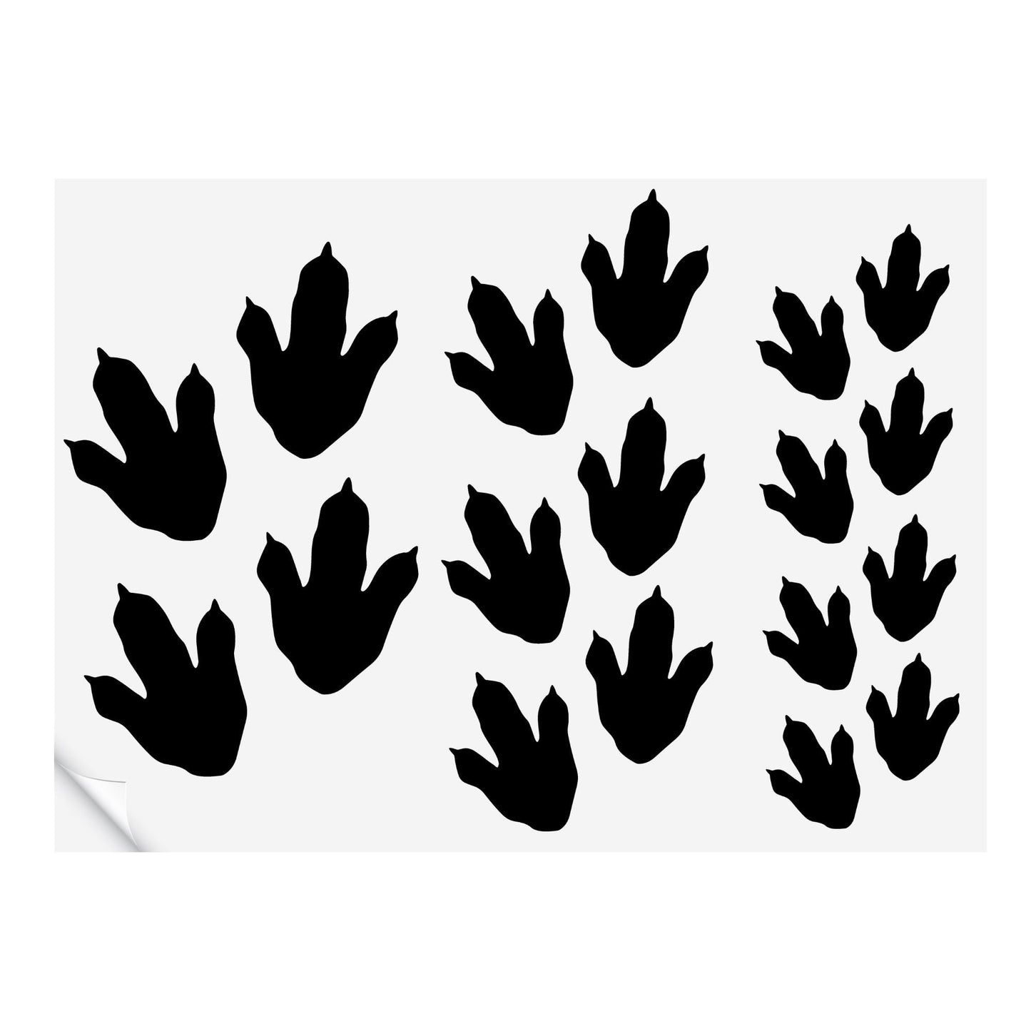 Dinosaur Footprint Wall Stickers: Kids Room Decor, Customisable Dino Prints Decals, Nursery Wall Art, Dinosaur-Themed Playroom Decor
