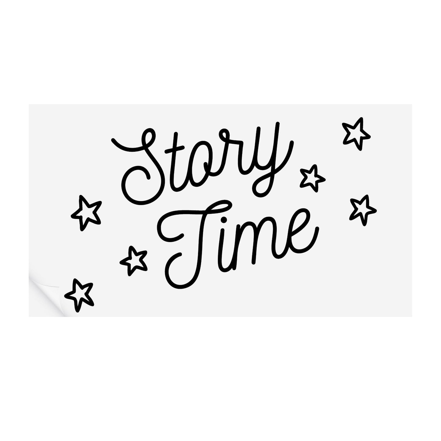 Story Time - Stars Wall Sticker: Kids Reading Nook Decal, Wall Art, Personalised Kids Room Wall Decal, Nursery or Bedroom Decoration