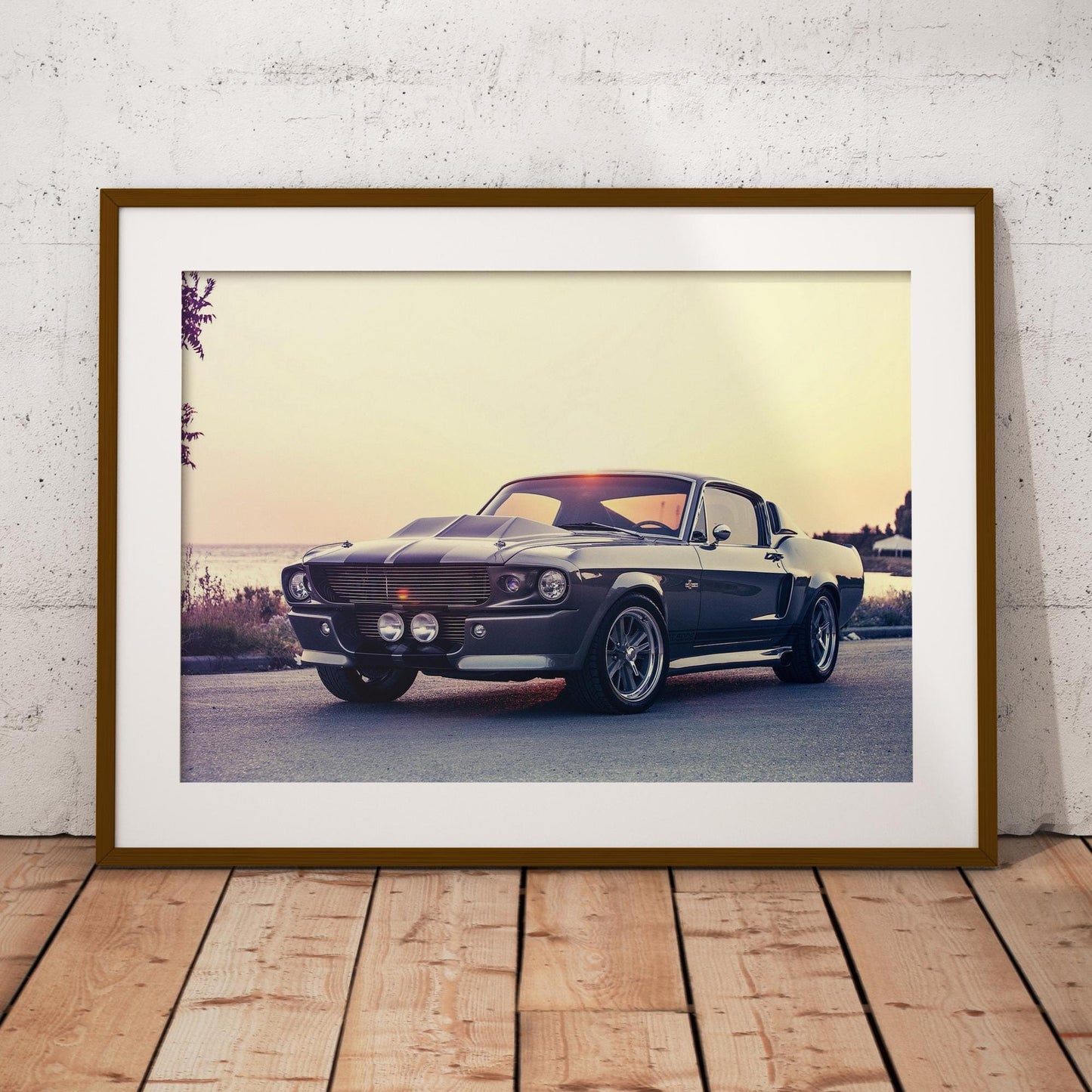 Classic Ford Mustang Shelby GT500 Poster: Iconic American Muscle Car Wall Art, Classic Car Print, Retro Car Gift, Garage & Home Decor