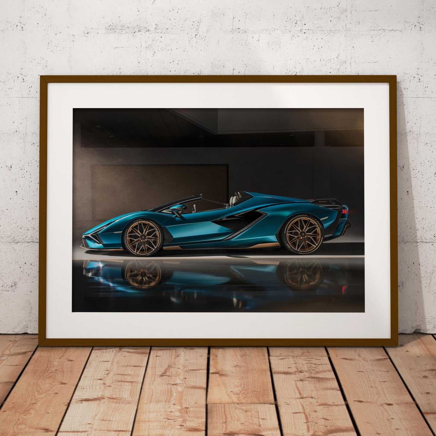 Lamborghini Sian Roadster Poster: Luxury Convertible Supercar Wall Art, Lambo Print for Car Lover, Car Gift, Garage Wall Art & Home Decor