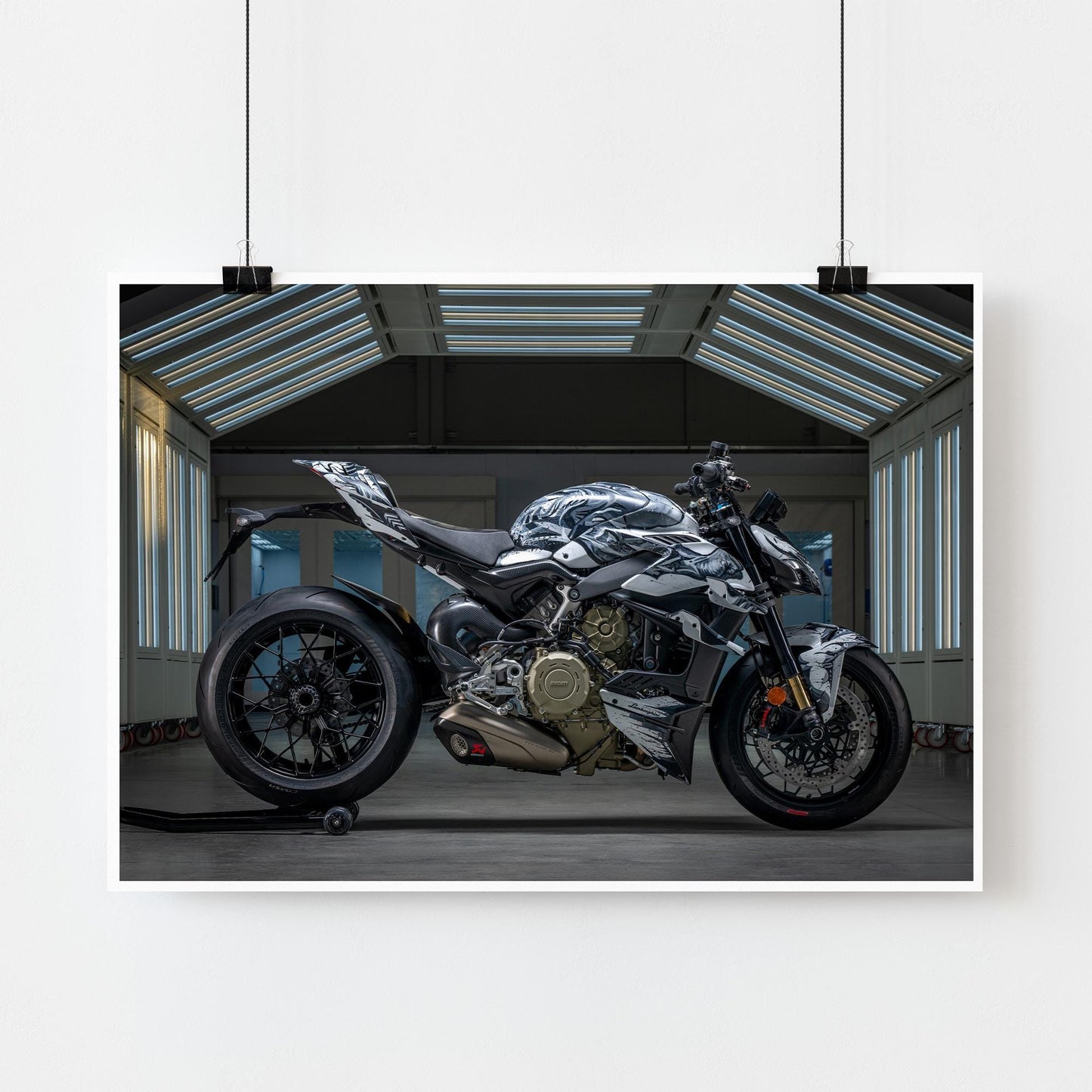 Ducati Streetfighter V4 Lamborghini Poster: Superbike Wall Art, Motorbike Print, Racing Motorcycle Gift, Home & Garage Decor For Bike Lover