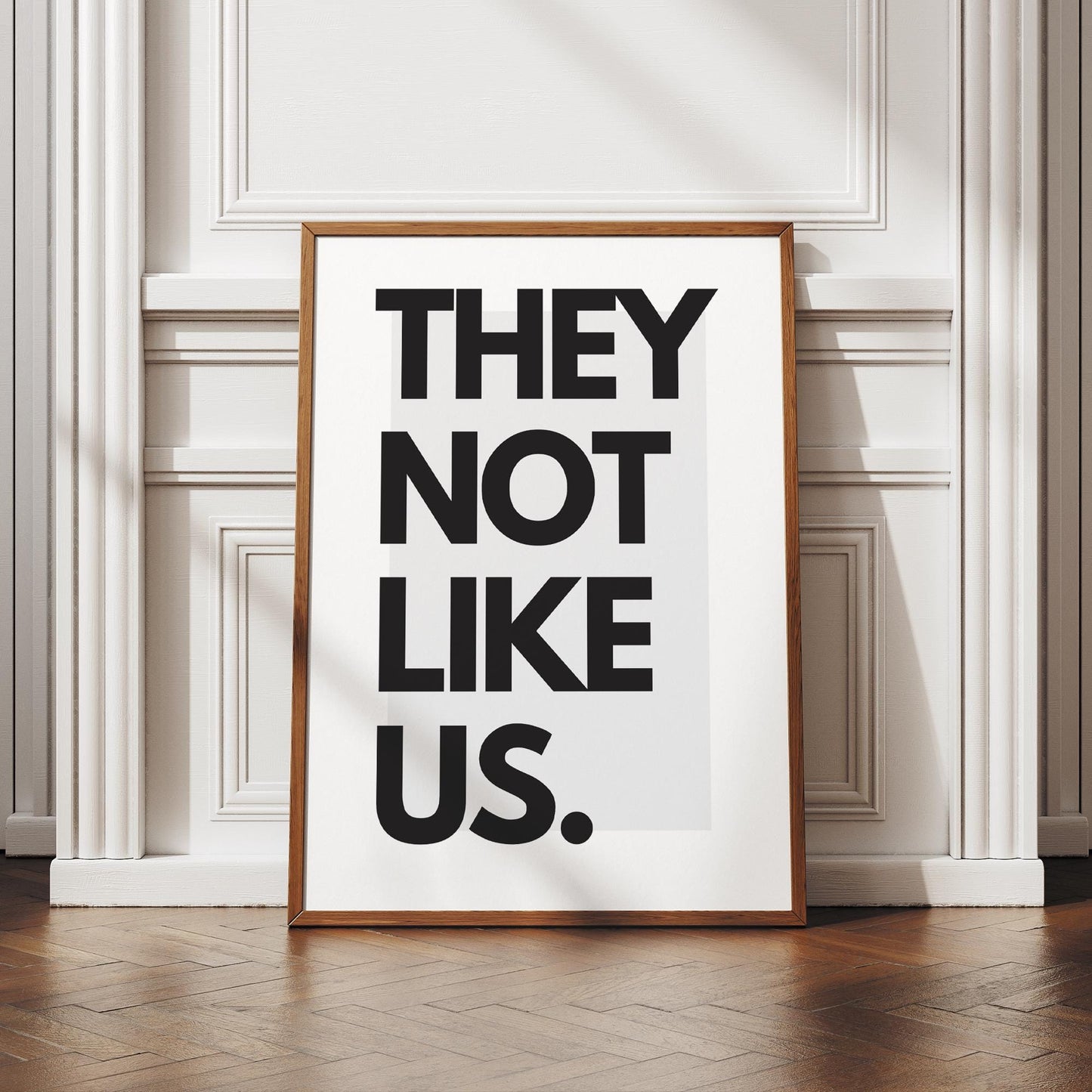 They Not Like Us - 05 Song Inspired Poster: Urban Wall Art, Minimalist Black & White Print, Industrial Wall Art, Rap Lover, Music Home Decor