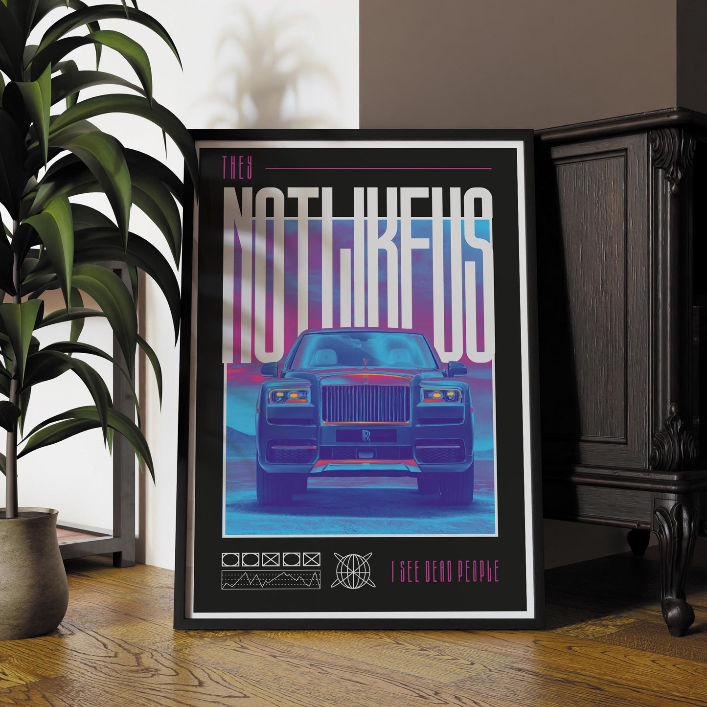 They Not Like Us - 06 Song Inspired Poster: Urban Wall Art, Luxury Car Print, Edgy Wall Art, Industrial Decor, Rap Lover, Music Home Decor