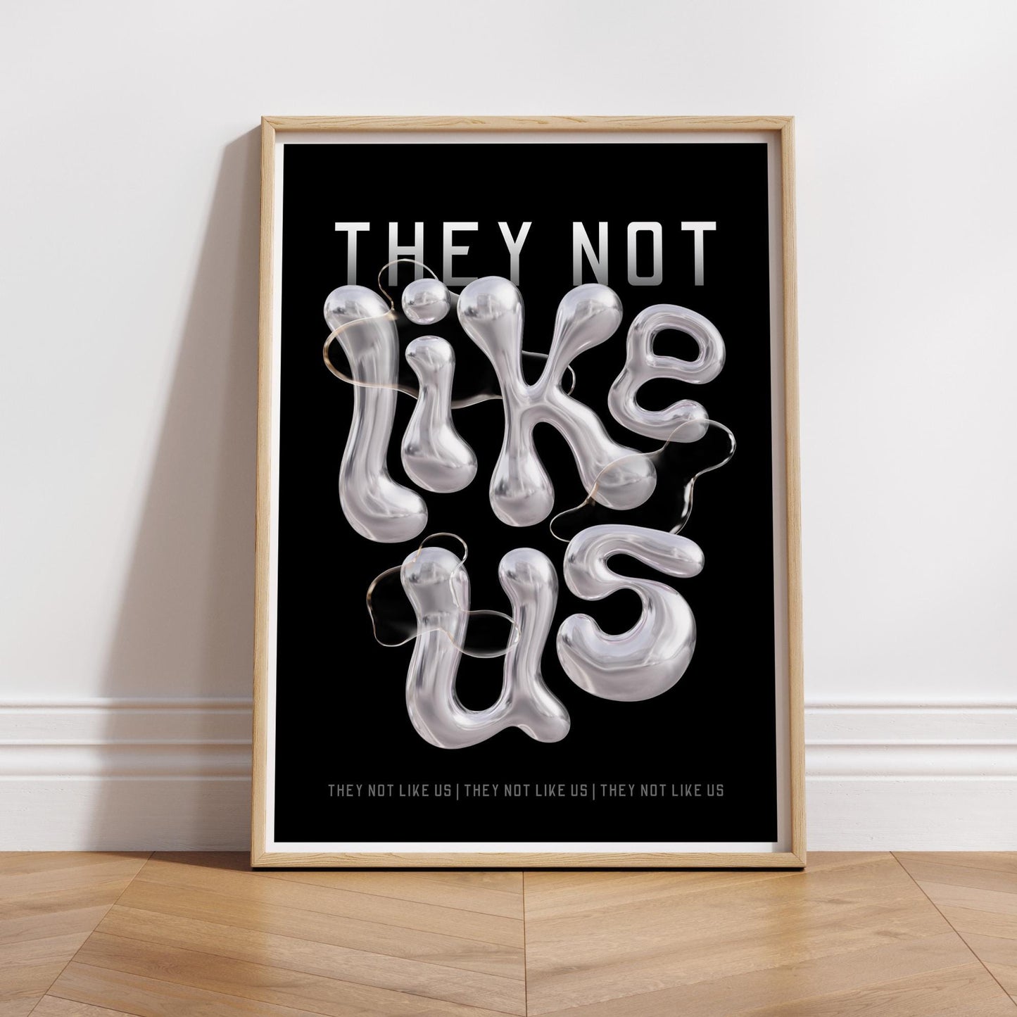 They Not Like Us - 08 Song Inspired Poster: Urban Wall Art, Edgy Futuristic Abstract Print, Industrial Decor, Rap Lover, Music Home Decor