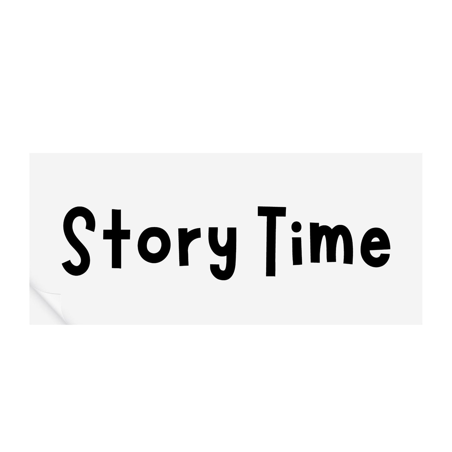 Story Time - Blocky Wall Sticker: Kids Reading Nook Decal, Wall Art, Personalised Kids Room Wall Decal, Nursery or Bedroom Decoration