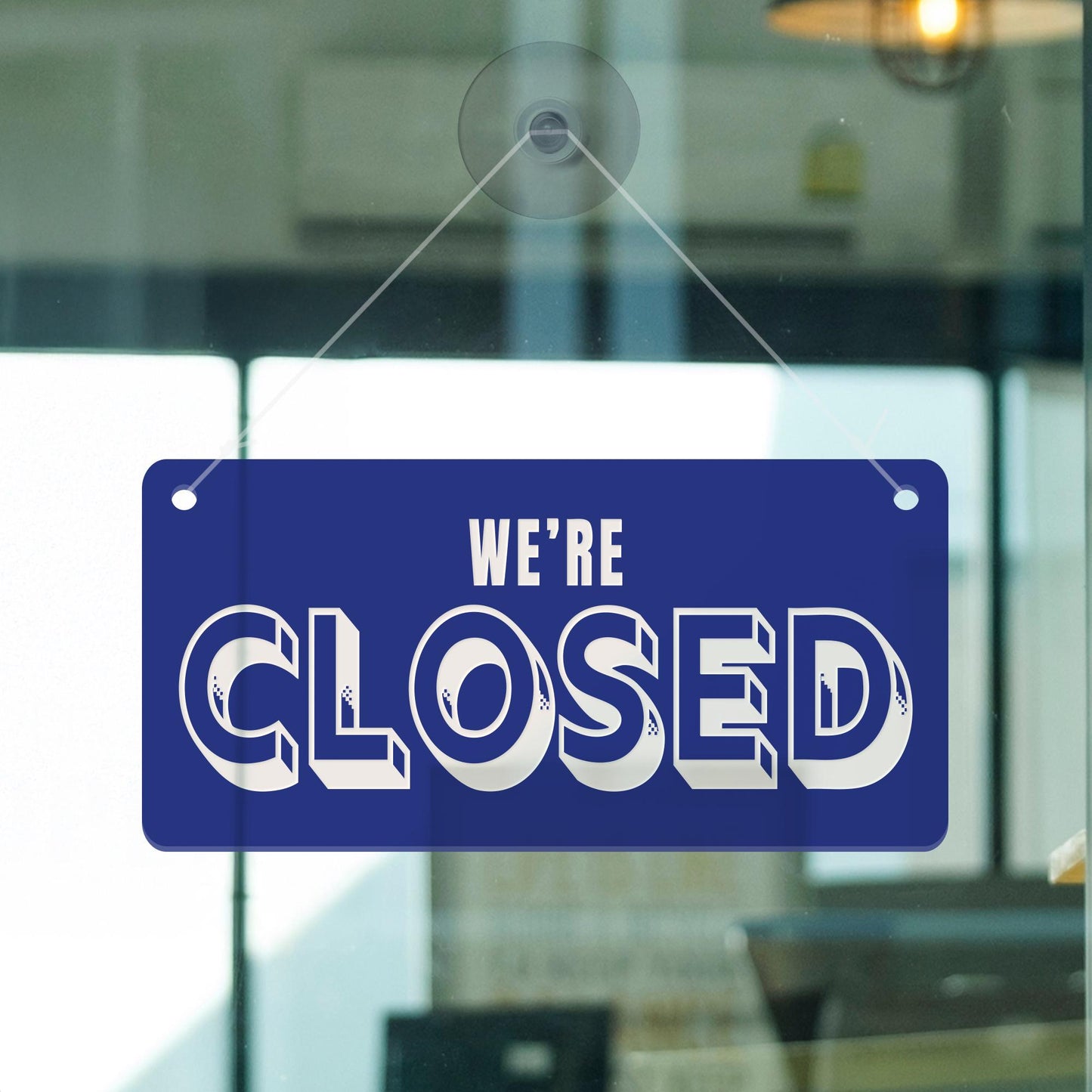 Open & Closed Hanging Shop Sign - Retro: Business Essentials, Shop Door Sign with Suction Cup  Double-Sided Hanging Shop Plaque, Shop Decor