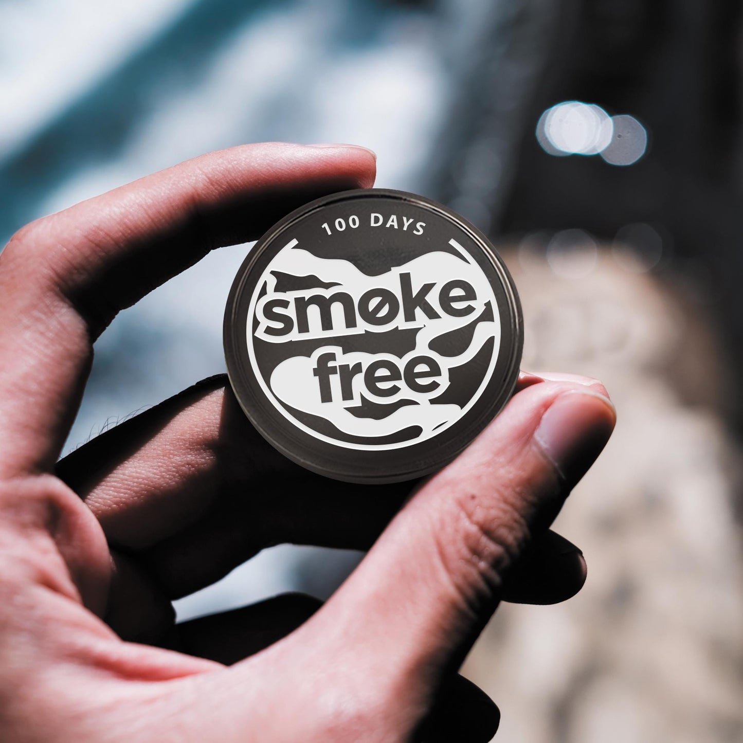 Smoke Free Milestone Coin with Quote 05 | Personalised Quit Smoking Token | Recovery Gift with Engraved Message | Custom Motivational Coin