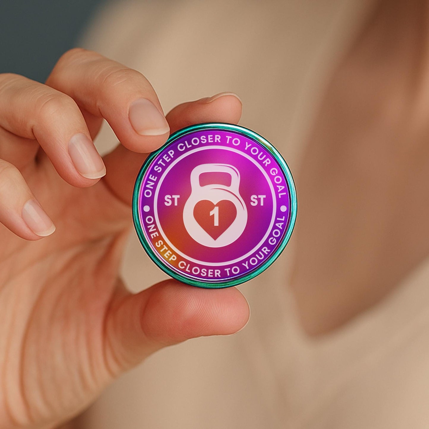 Personalised Weight Loss Kettlebell Coin  Custom Milestone Token  Slimming Journey Keepsake  Engraved Progress Marker in St/Lbs/Kg