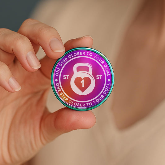 Personalised Weight Loss Kettlebell Coin  Custom Milestone Token  Slimming Journey Keepsake  Engraved Progress Marker in St/Lbs/Kg